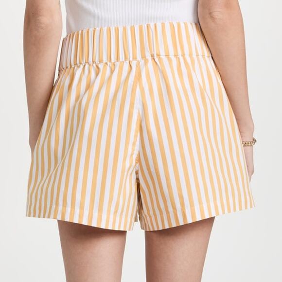 AYR Staycation Shorts Yellow & White Stripes X-Large Gently Used Preppy Retro - Picture 2 of 7